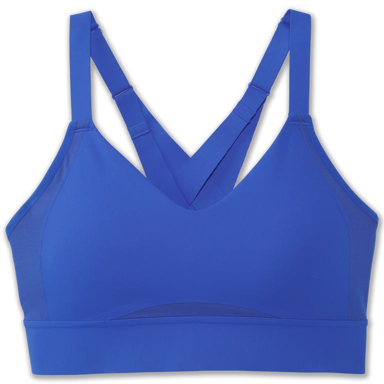 Brooks Drive Interlace Women's Running Bra - Bluetiful (59071-GPLQ)